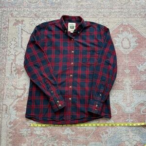 Kiel James Patrick Red and Blue Plaid Button Down Shirt